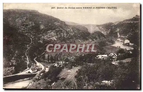 Ansichtskarte AK Defile du Rhone entre Yenne et Pierre Chatel