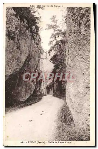 Ansichtskarte AK Les Jolis Coins de Savoie Yenne Savoie Defile de Pierre Chatel