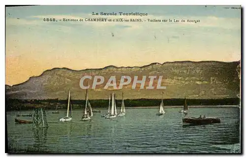 Cartes postales La Savoie Touristique Environs de Chambery et d'Aix les Bains Voiliers sur le Lac du Bourget