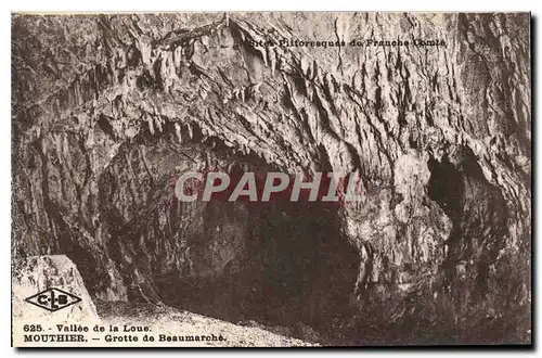 Ansichtskarte AK Sites Pittoresque de Franche Comte Vallee de la Loue Mouthier Grotte de Beaumarche