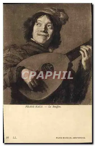 Cartes postales Frans Hals le Bouffon Rijks Museum Amsterdam