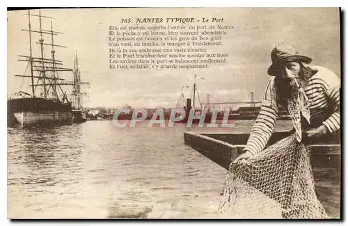 Cartes postales Nantes Typique le Port Peche Pecheur Bateau