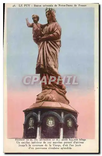 Ansichtskarte AK Le Puy Statue Colossale de Notre Dame de France