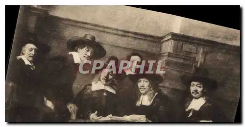 Cartes postales Rembrandt van Rijn les Syndics des Drapiers