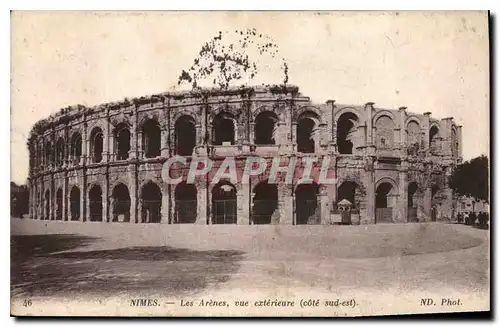 Ansichtskarte AK Nimes les Arenes vue exterieure cote sud est