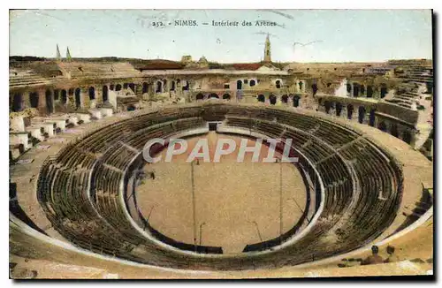 Cartes postales Nimes Interieur des Arenes