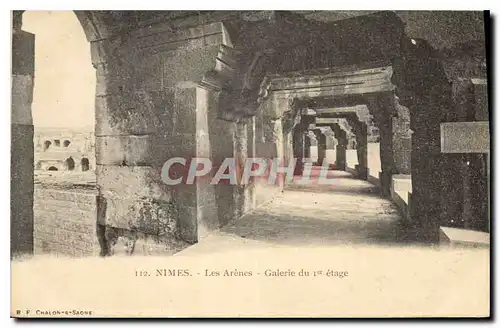 Cartes postales Nimes les Arenes Galerie du I etage