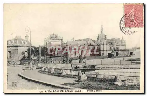 Cartes postales Chateau de Chantilly Porte d'Entree