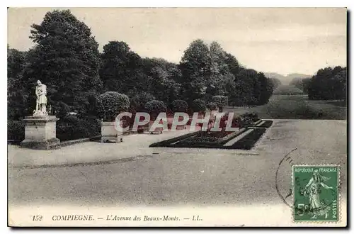 Cartes postales Compiegne L'Avenue des Beaux Monts