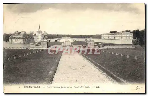 Ansichtskarte AK Chantilly Vue generale prise de la Route des Lions