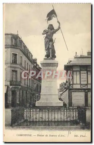 Cartes postales Compiegne Statue de Jeanne D'Arc