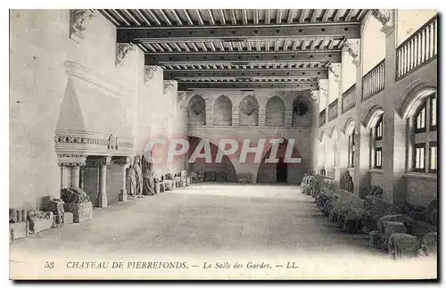 Ansichtskarte AK Chateau de Pierrefonds la Salle des Gardes