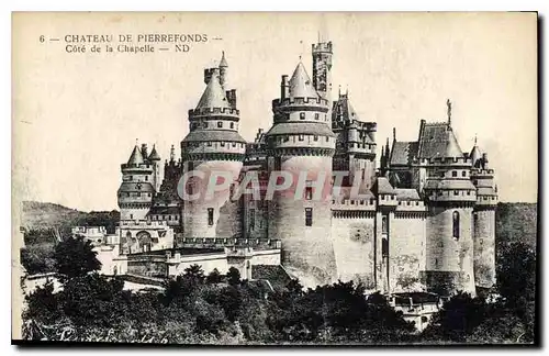 Cartes postales Chateau de Pierrefonds Cote de la Chapelle