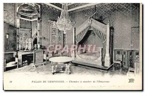 Ansichtskarte AK Palais de Compiegne Chambre a coucher de L'Empereur