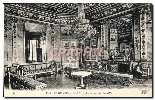 Cartes postales Palais de Compiegne le Salon de Famille