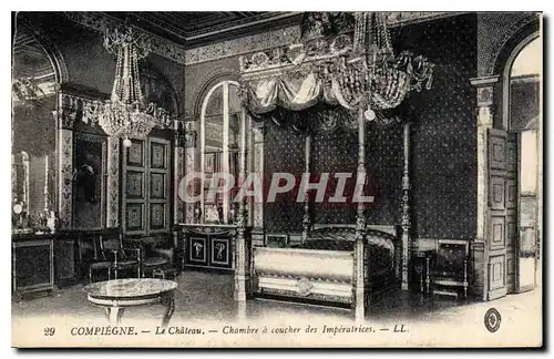 Ansichtskarte AK Compiegne le Chateau Chambre a coucher des Imperatrices