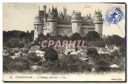 Cartes postales Pierrefonds le Chateau cote nord