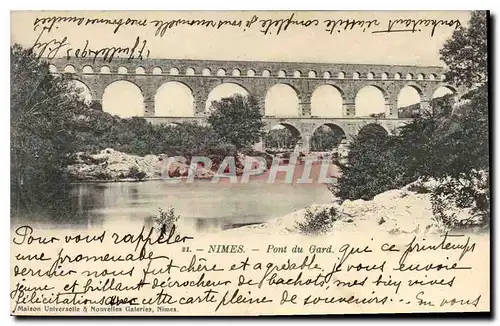 Cartes postales Nimes Pont du Gard