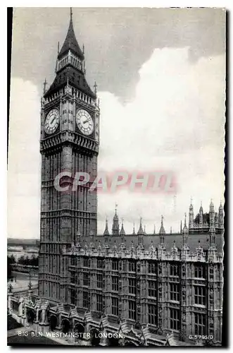 Cartes postales Ben Westminster London