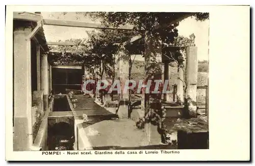 Cartes postales Pompei Nuovi scavi Giardino della casa di Loreio Tiburtino