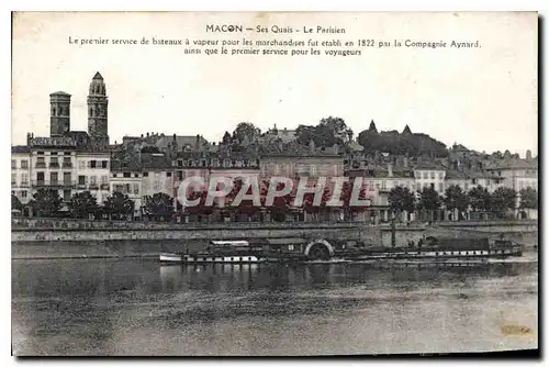 Cartes postales Macon Ses Quais Le Parisien