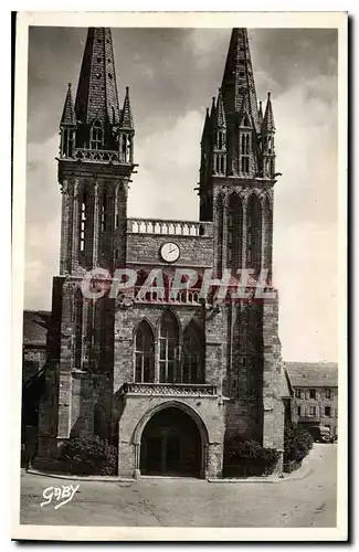 Cartes postales Saint Pol de Leon Finistere Facade de la Ctahedrale