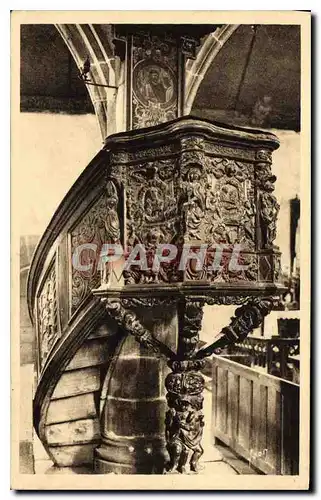 Cartes postales Guimiliau Finistere Interieur de l'Eglise La chaire