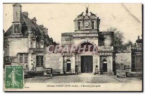 Cartes postales Chateau d'Anet L'Entree principale