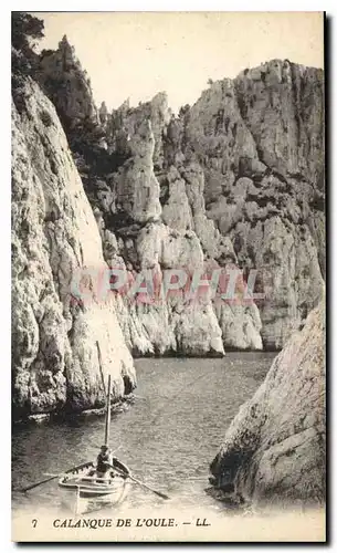 Cartes postales Calanque de l'Oule Bateau