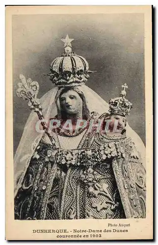 Cartes postales Dunkerque Notre Dame des Dunes couronnee en 1903