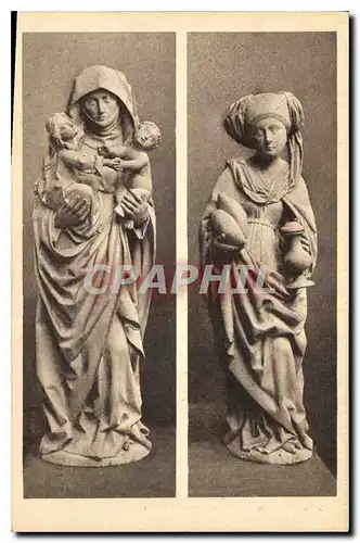Cartes postales Hellbronn St Kilianskirche Figuren vom Hochaltar