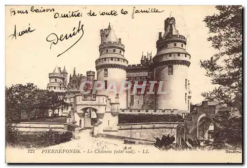 Cartes postales Pierrefonds Le Chateau cote Sud