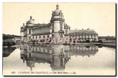 Cartes postales Chateau de Chantilly Cote Nord Ouest