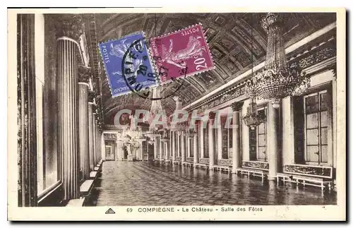 Cartes postales Compiegne Le Chateau Salle des Fetes