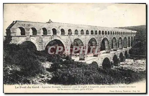 Ansichtskarte AK Le Pont du Gard Aquedue Romain Nimes