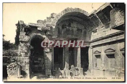 Cartes postales Nimes Le Temple de Diane vue interieure