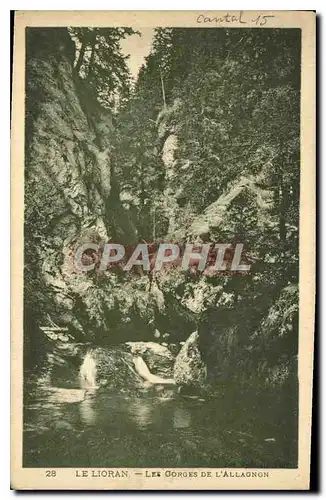 Cartes postales Cantal Le Lioran Les Gorges de l'Allagnon