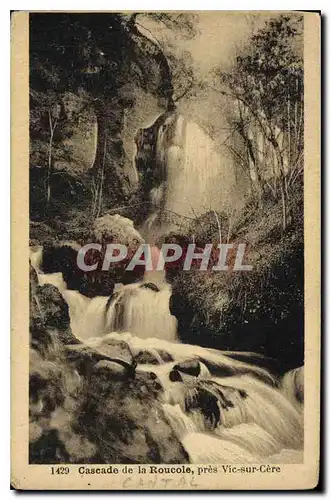 Cartes postales Cascade de la Roucole pres Vic sur Cere