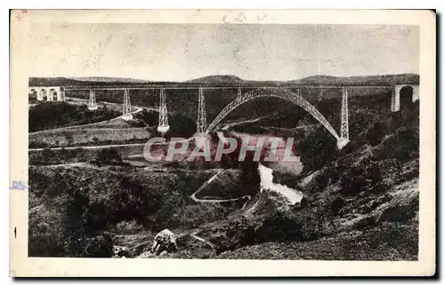 Ansichtskarte AK Le Viaduc de Garabit Longueur Hauteur au dessus du niveau de la Tryere