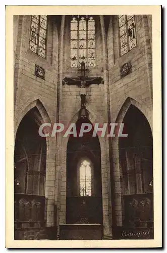 Cartes postales Saint Flour Interieur de la Cathedrale Bon Dieu de Saint Flour Christ Noir