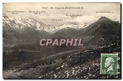 Ansichtskarte AK Cantal Cirque de Mandailles