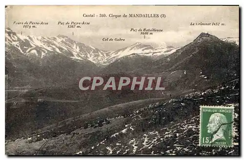 Cartes postales Cantal Cirque de Mandailles