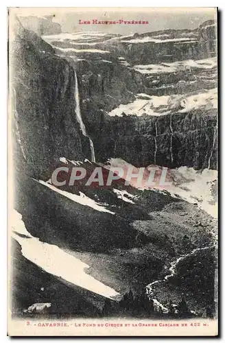 Ansichtskarte AK Les Hautes Pyrenees Gavarnie La Fond du Cirque et la Grande Cascade