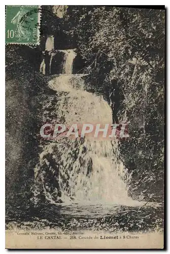 Cartes postales Le Cantal Cascade du Liomet