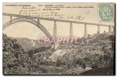 Cartes postales L'Auvergne Pittoresque Garabit Le Viaduc