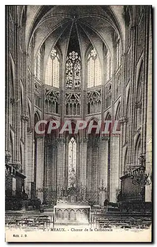 Cartes postales Meaux Choeur de la Cathedrale