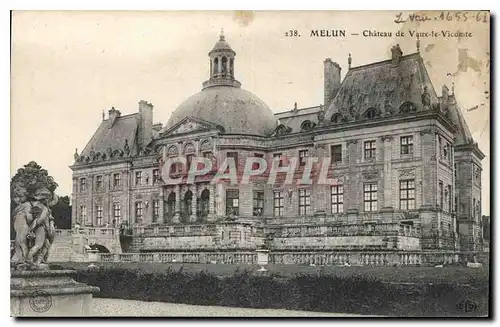 Cartes postales Melun Chateau de Vaux le Vicomte