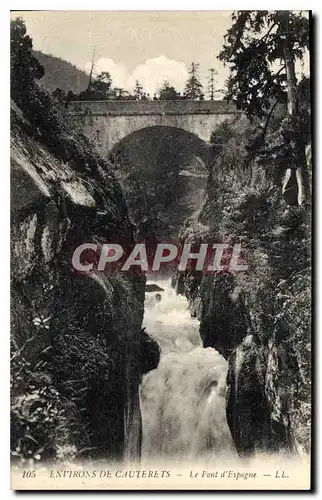 Ansichtskarte AK Environs de Cauterets Le Pont d'Espagne