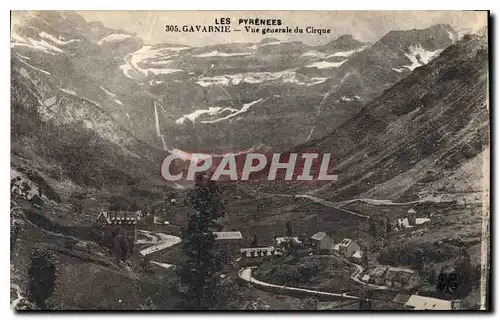 Cartes postales Les Pyrenees Gavarnie Vue generale du Cirque