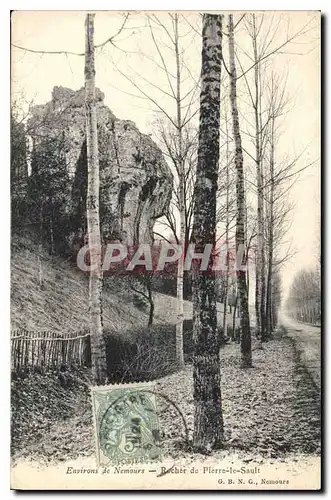 Ansichtskarte AK Environs de Nemours Rocher de Pierre le Sault